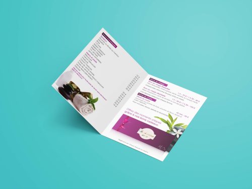 Dépliant ouvert